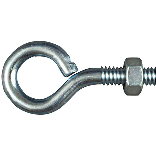 2160BC 1/4" x 2" Eye Bolt Zinc Plated Finish