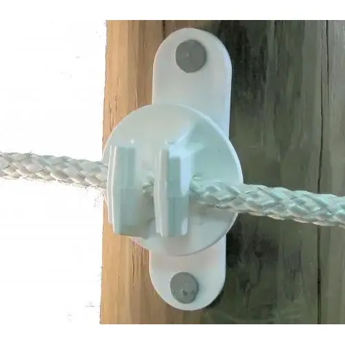 Dare Products SNUG HTW Electric Fence Insulator, Wood Or Vinyl Post, Nail-On, White, 25-Pc.