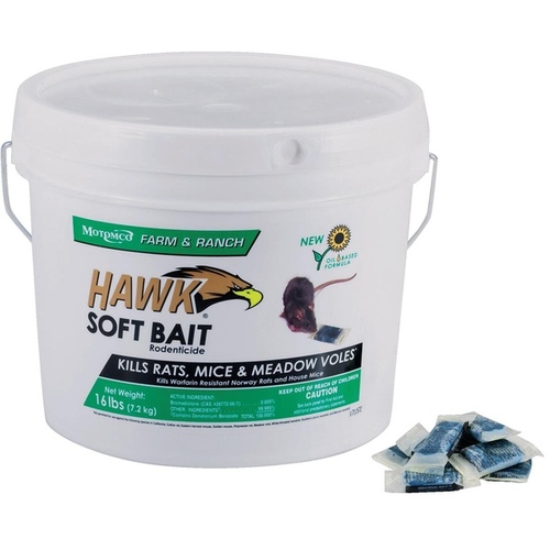 Hawk Soft Bait 10-GM Sachets in 16-LB Pail