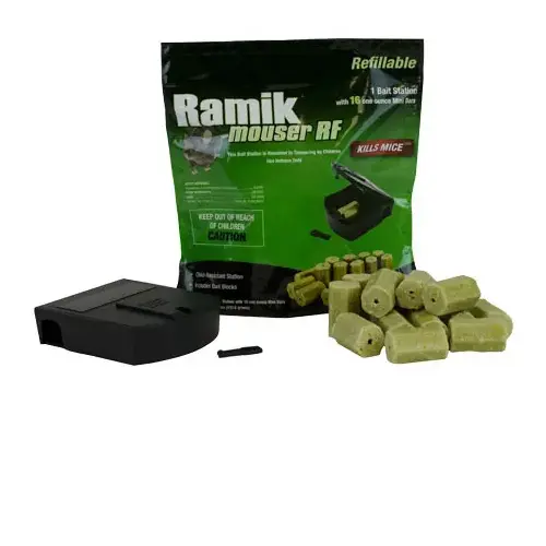 Mouser RF Refillable Mouse Bait Station (16-Refill) Green