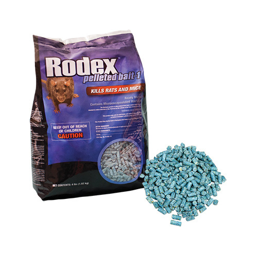 Rodex 116348 Rodex Pelleted Bait-1 4-lb resealable pouch