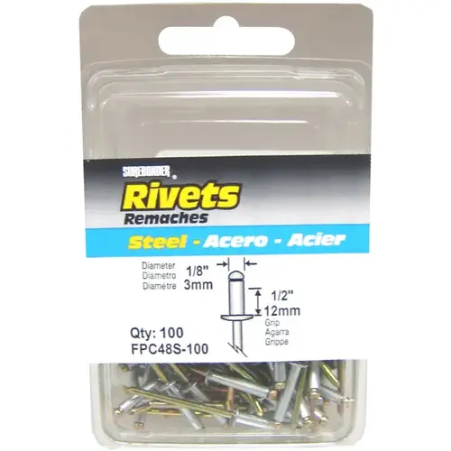 Surebonder Steel Rivets 1/8" pack of 100