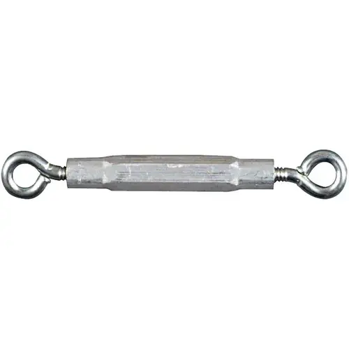 2170BC Series Turnbuckle, 90 lb Working Load, 1/4-20 in Thread, Eye, Eye, 7-1/2 in L Take-Up Zinc