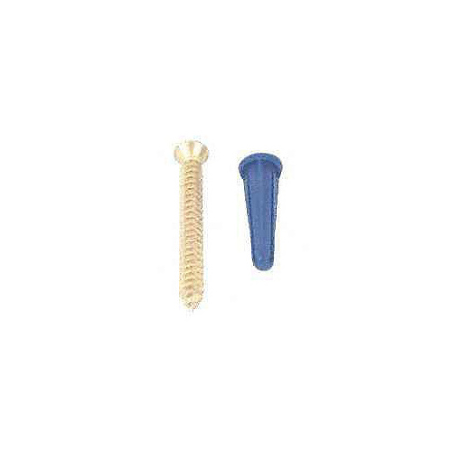 80-88DP ANO Screw and Anchor 320 lb, Plastic/Steel, Wall Mounting Anochrome - pack of 6