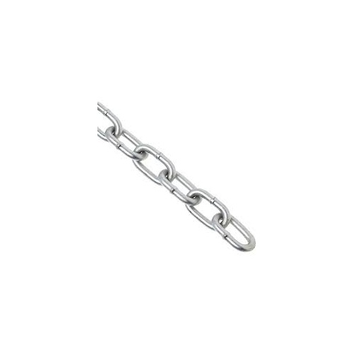 Chain 2/0 Straight Link Carbon Steel 0.18" D X 225 ft. L Gray