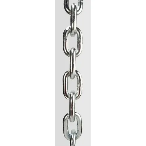 Proof Coil Chain, 3/16 in, 250 ft L, 30 Grade, Steel, Zinc