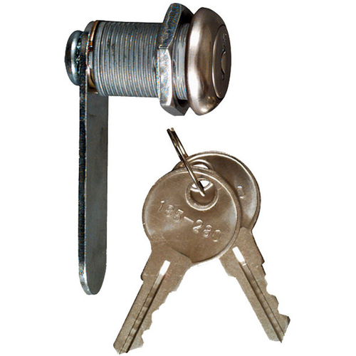 V825 Series Utility Lock, Keyed Lock, Y13 Yale, B1 Cole Keyway, Steel/Zinc, Chrome