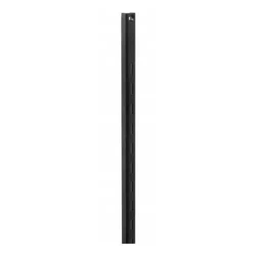 80 80 BLK 48 Shelf Standard, 320 lb, 16 ga Thick Material, 5/8 in W, 48 in H, Steel Black