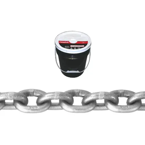 High-Test Chain, 1/4 in, 135 ft L, 2600 lb Working Load, 43 Grade