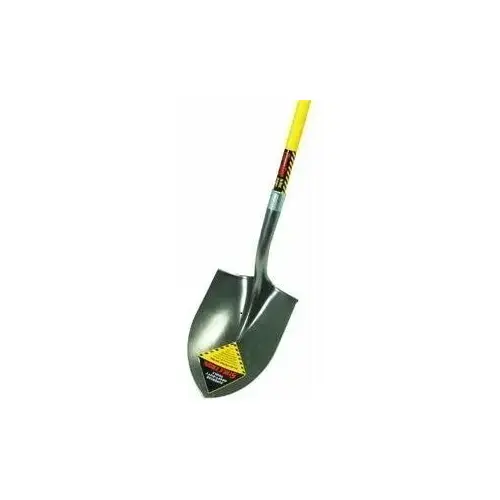 S700 SpringFlex Shovel, 9-1/2 in W Blade, 14 ga Gauge, Steel Blade, Fiberglass Handle, Long Handle