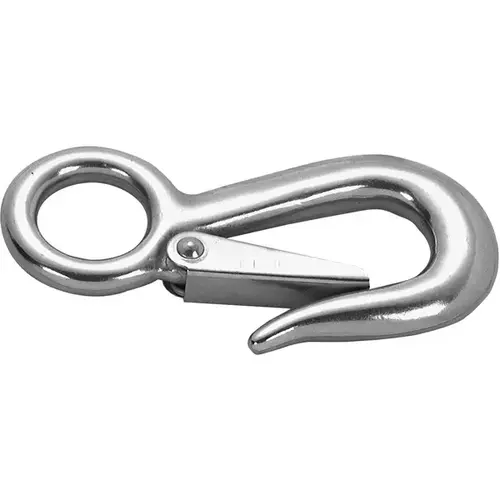 Snap Hook Polished Stainless Steel 4-22/32" L Polished - pack of 10