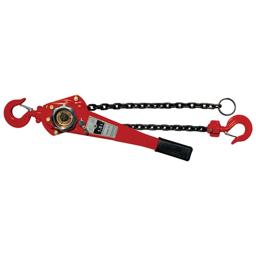 American Power Pull 615 600 Series Chain Puller, 1.5 ton Capacity, 5 ft H Lifting, 15-3/16 in Between Hooks