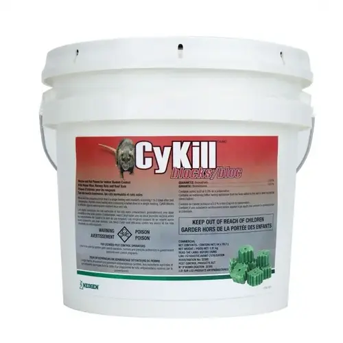 NEOGEN CORPORATION 112840 CyKill Rodenticide Bait, Granular, 4 lb Jug Green