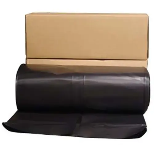 Plastic Sheeting 6 mil X 24 ft. W X 100 ft. L Polyethylene Black Black