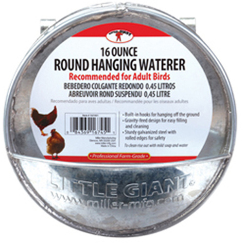 Little Giant 167451 Hanging Waterer 16 oz For Poultry