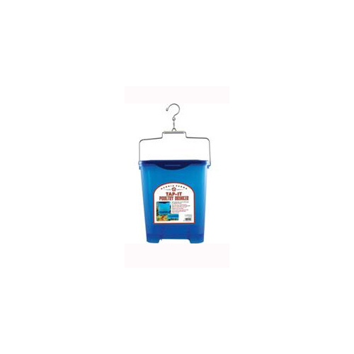 MANNA PRO PRODUCTS LLC 1000301 Tap-It Poultry Drinker, Opaque Blue, 4 Gallon