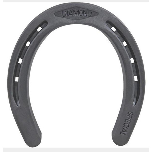 DIAMOND FARRIER CO DS000B Horseshoe, 1/4 in Thick, #000, Steel - pack of 40