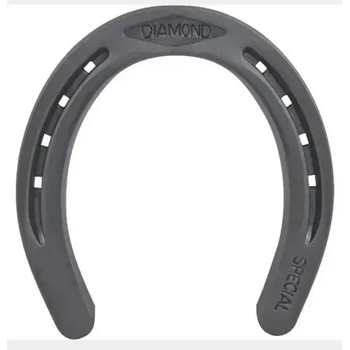 DIAMOND FARRIER CO DS000B Horseshoe, 1/4 in Thick, #000, Steel - pack of 40