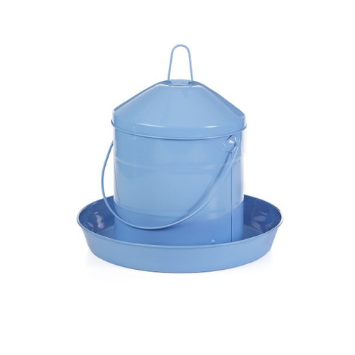 Galvanized Poultry Feeder Berry Blue - Holds 17 lbs.