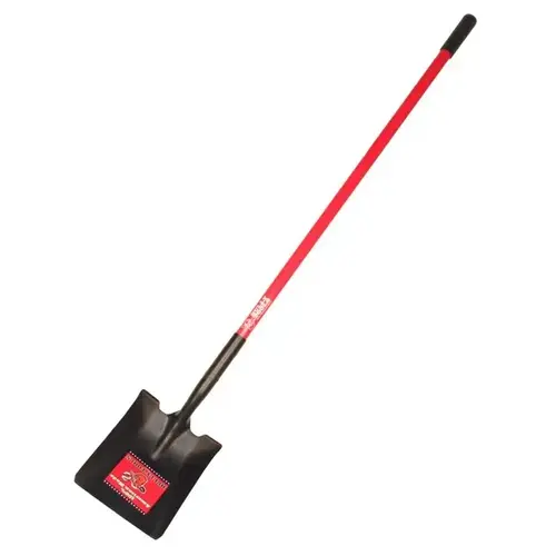 Bully Tools 62525 Shovel, 9-1/2 in W Blade, 14 ga Gauge, Steel Blade, Fiberglass Handle, Comfort Grip Handle