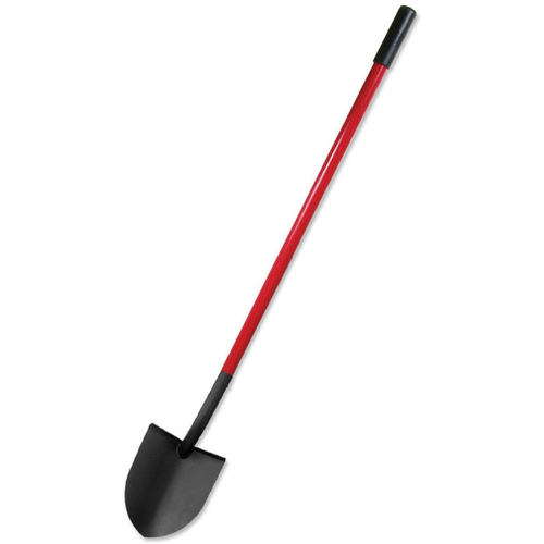 Bully Tools 82515 Shovel, 9 in W Blade, 14 ga Gauge, Steel Blade, Fiberglass Handle, Long Handle, 48-1/2 in L Handle