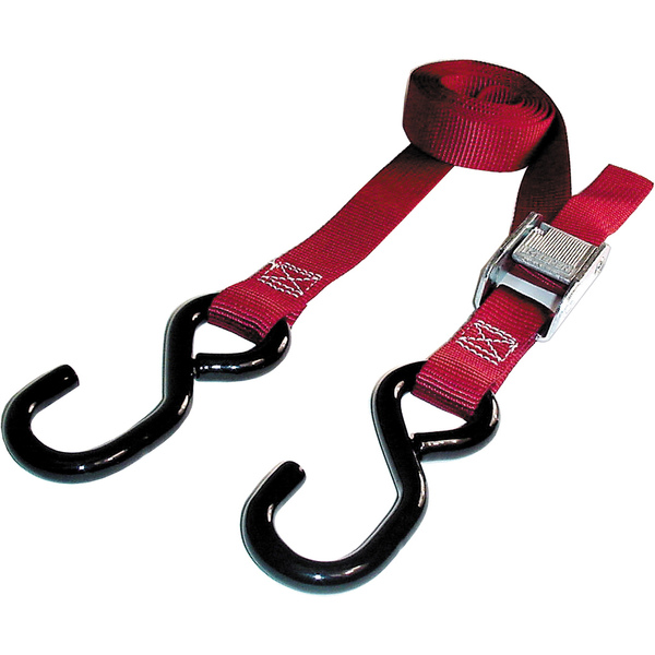 Keeper 05715 Tie-Down, 1 in W, 6 ft L, Polyester, Gray, 400 lb, S-Hook End Fitting Pair