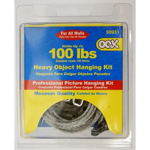 Picture Hanging Kit Silver 100 lb Silver