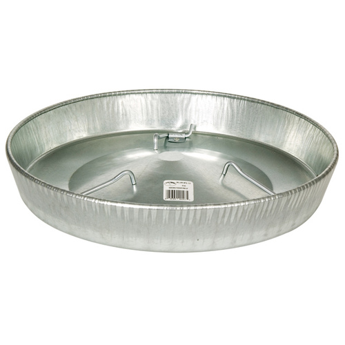 Little Giant 9143 Hanging Feeder Pan 14" - Galvanized Silver