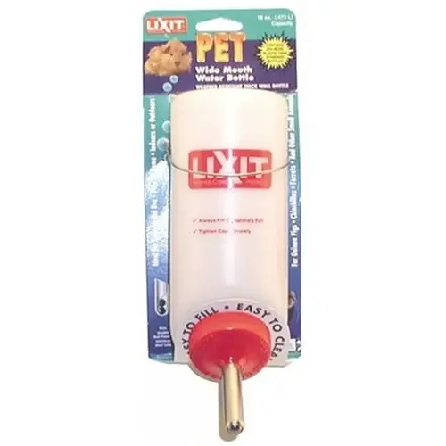 Lixit Animal Care Prod WB-16 Guinea Pig HD Water Bottle 16oz.