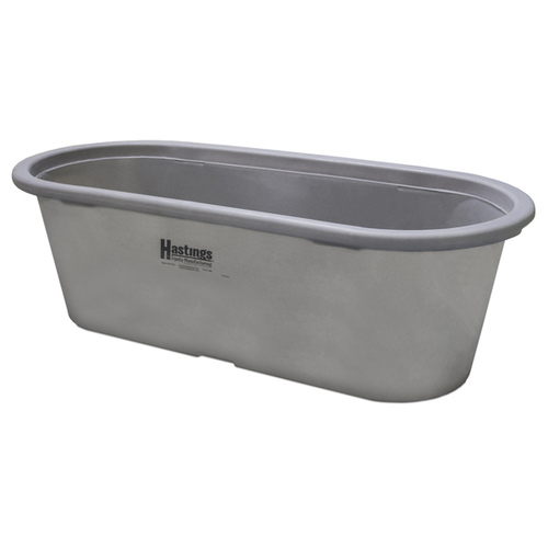 Stock Tank Polyethylene PRE224 Round-End 2x2x4 97-Gallon Gray