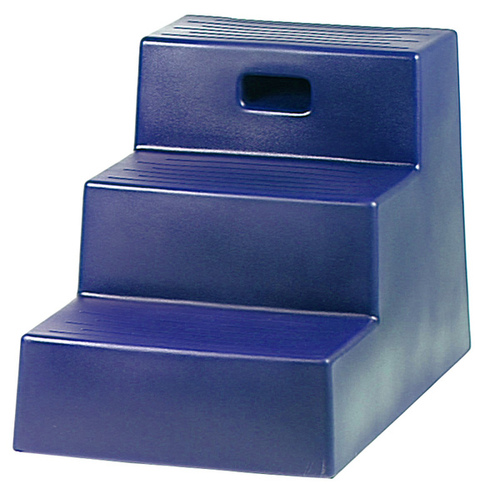 HORSEMENS PRIDE 009-03BLUE JOLLY PETS THREE-STEP MOUNTING STEP - BLUE