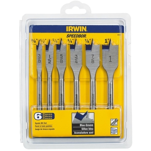 Irwin 6 Piece Speedbor 2000 Wood Bit Set