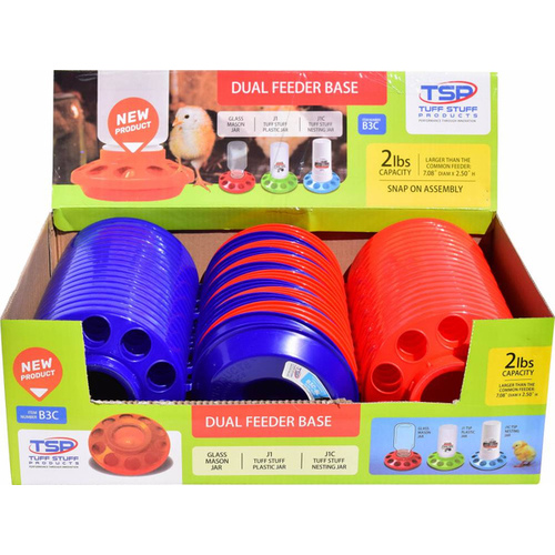 Dual Feeder Base Starter Kit - Blue & Red - 36 pieces