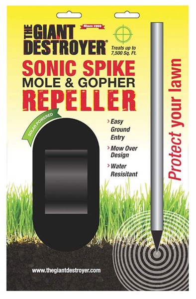 Giant Destroyer 600 600 Animal Repeller, Sonic Spike, 77-3/4 in L, Repels: Gophers, Moles