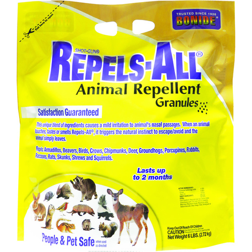 Repels-All Animal Repellent Granules - 6 pounds Light Brown