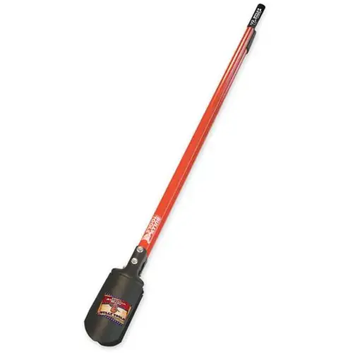 Bully Tools 92382 Post Hole Digger, Beveled Edge Blade, Steel Blade, Fiberglass Handle, Rubber-Grip Handle