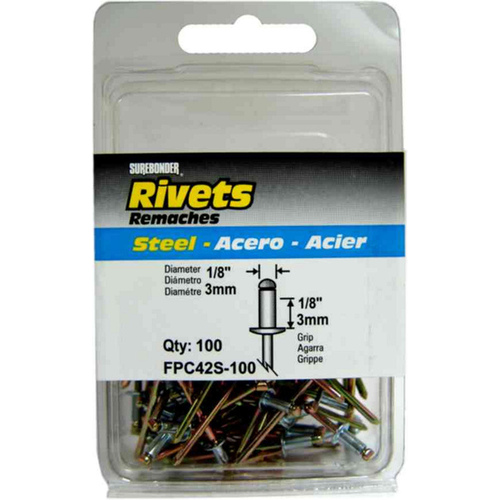 Surebonder Steel Rivets 1/8" pack of 100