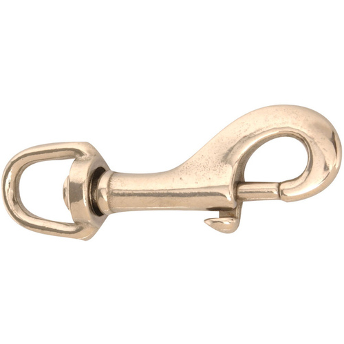 CAMPBELL CHAIN T7631304 Round Swivel Eye Bolt Snap 1/2" D X 3-5/16" L Polished Stainless Steel 170 lb Polished