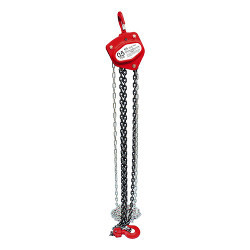 American Power Pull 405 400 Series Chain Block, 0.5 ton Capacity, 10 ft H Lifting, 10-13/16 in Between Hooks