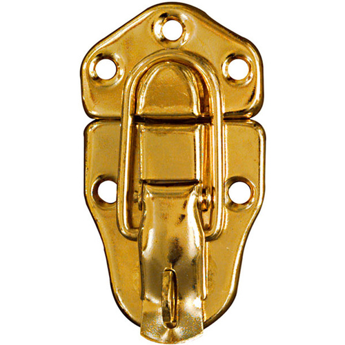 Lockable Draw Catch Brass-Plated Steel 1.76" 3.64" Brass-Plated