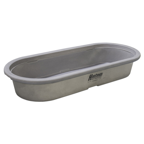 Stock Tank Polyethylene PRE214 Round-End 2x1x4 60-Gallon Gray