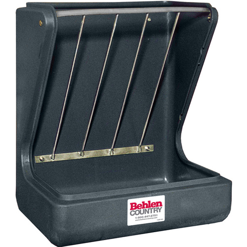 BEHLEN COUNTRY 78110147 Poly Wall Feeder with Bracket, Poly, Gray