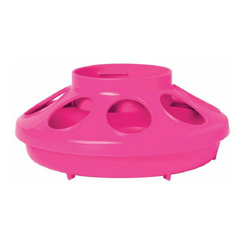 Plastic Feeder Base - Quart - Hot Pink