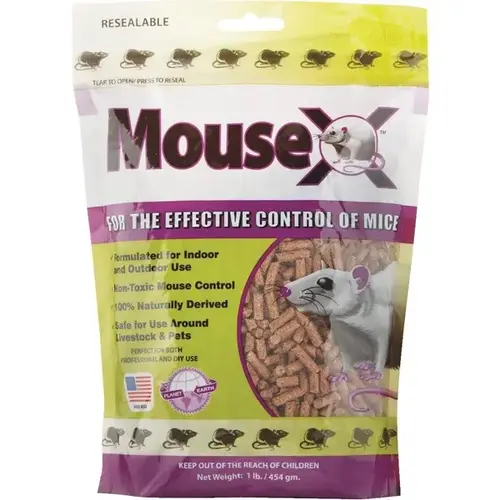 MouseX Pellets - Mouse Bait 1-LB Resealable Bag