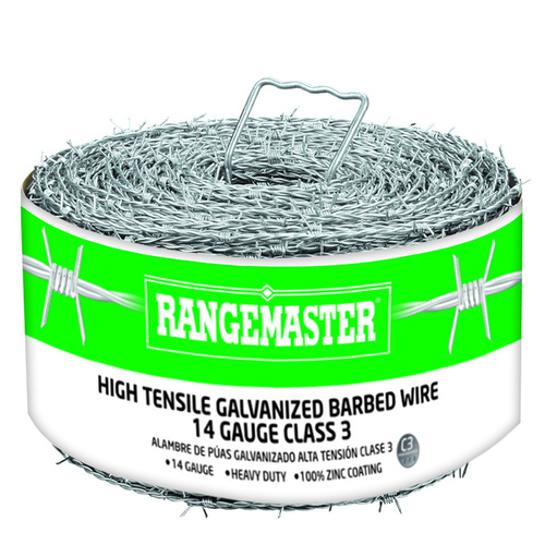 Rangemaster 7223 Cattle 14 Gauge Hi-Tensile *Super Strong* Barbed Wire 5" Space