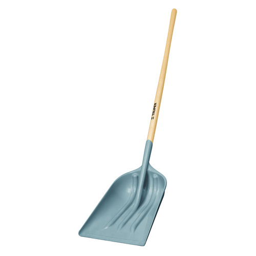 Shovel Tru-Tough 62" Poly Scoop Wood Handle Brown - pack of 3