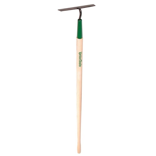 Onion Hoe with Wood Handle, 7 in W Blade, 3-1/2 in L Blade, Steel Blade, Wood Handle