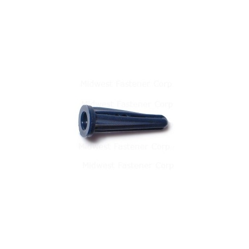 MIDWEST FASTENER 04286 Conical Anchor, #8-10 Thread, 7/8 in L, Plastic - pack of 100