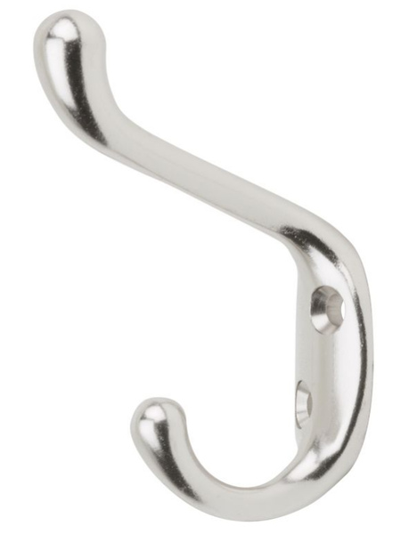 National Hardware N331-009 National Hardware Heavy Duty Coat/Hat Hook - Satin Nickel