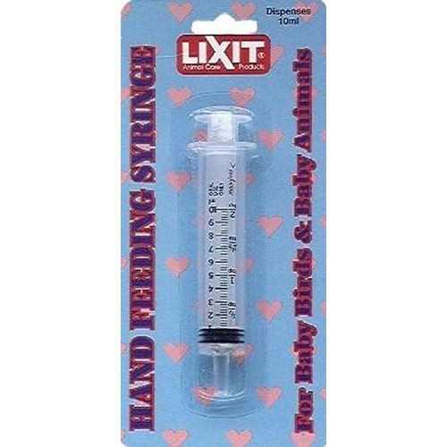 Lixit Animal Care Prod HFS-10 10mL Hand Feeding Syringe